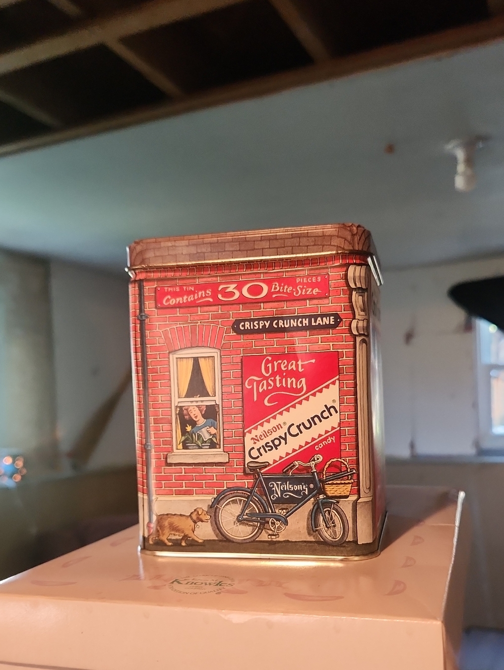 Vintage Crispy Crunch Tin - Red Brick Graphics